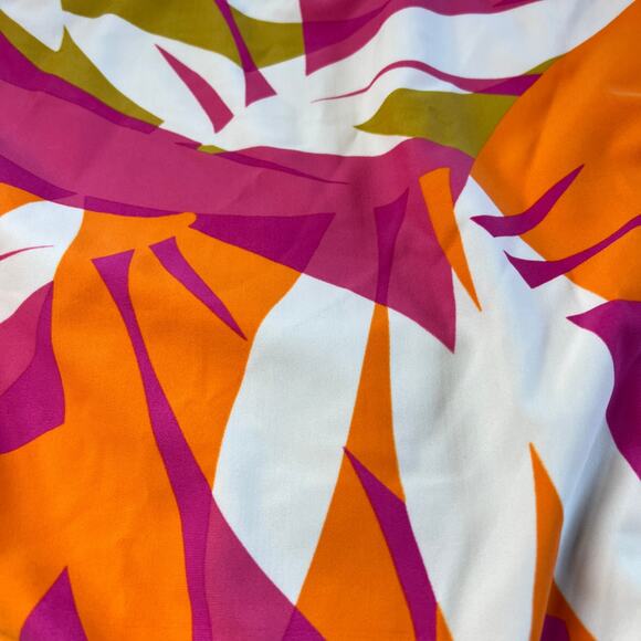 Kona Sol Women's Pink Abstract Print High Waist Bikini Bottom - Medium - NWT - Picture 3 of 7